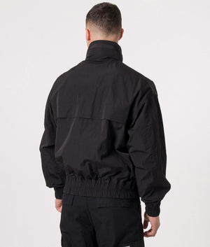 Creased-Effect-Water-Repellent-Windbreaker-Black-AMI-EQVVS