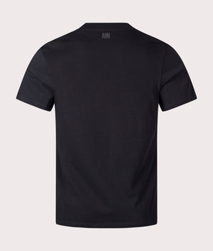 Ami De Coeur Tonal T-Shirt in Black by Ami. EQVVS Shot.