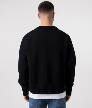 AMI - ADC Cardigan - Black - EQVVS - Back 