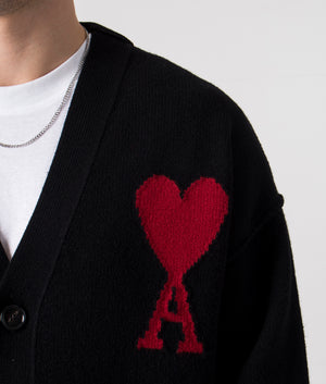 AMI - ADC Cardigan - Black - EQVVS - Detail 