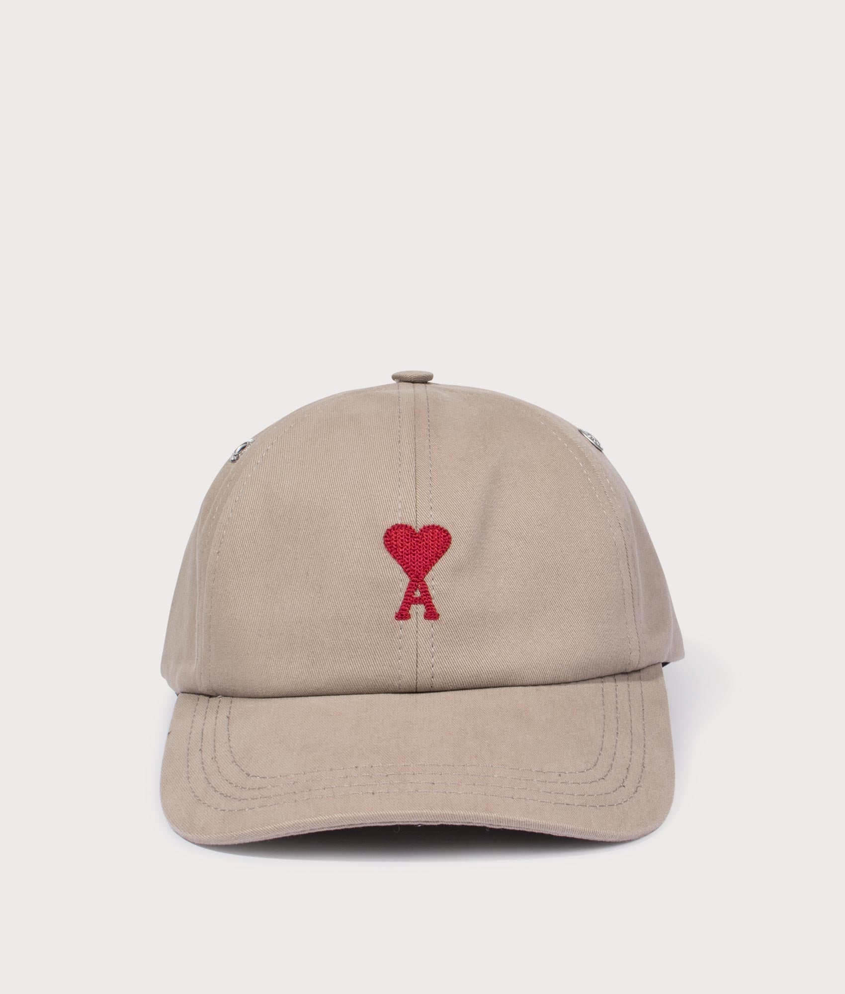 Red Ami De Coeur Embroidery Cap Clay | AMI | EQVVS