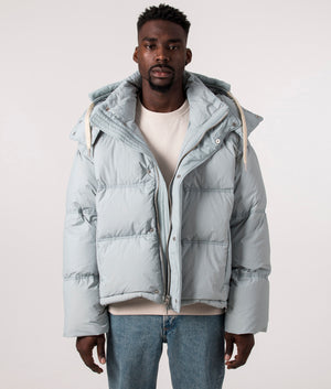 AMI Down Jacket - Aquamarine - EQVVS - Front 3 