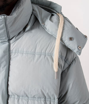 AMI Down Jacket - Aquamarine - EQVVS - Detail 2