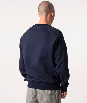 Red-Ami-De-Coeur-Sweatshirt-Night-Blue-AMI-EQVVS