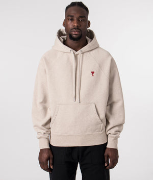 Ami De Coeur Loopback Hoodie Heather Light Beige Ami EQVVS