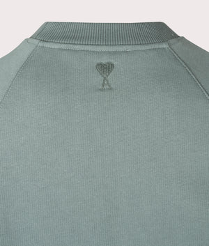 Ami Alexandre Mattiussi Sweatshirt in Antique Clay. EQVVS Menswear Back Detail Shot. 