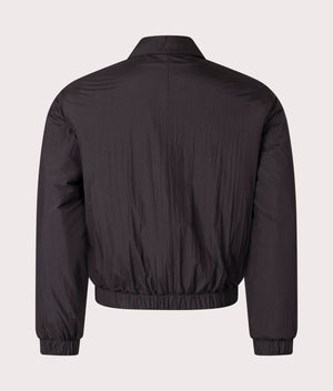 Ami De Coeur Zip Through Jacket in Black by Ami. EQVVS Menswear Back Shot.