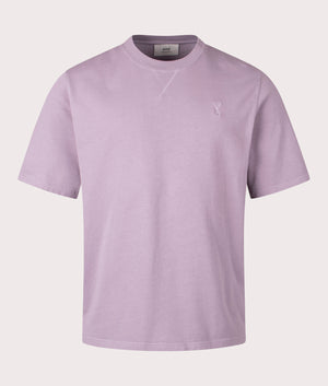 Ami De Coeur T-Shirt in Lilac. EQVVS Menswear Front Shot. 