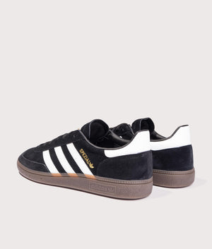 adidas Originals, Handball Spezial Trainers, black, Eqvvs Menswear, back shot angle