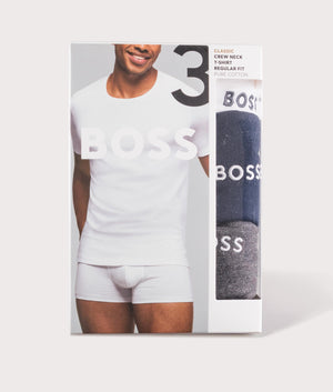 BOSS 3 Pack Lightweight T-Shirt in Open Miscellaneous. Shot at EQVVS. Box shot. 