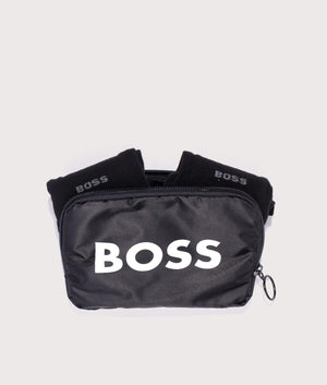 BOSS 2 Pack RS Socks Giftset Bag for Men in Black at EQVVS. Bag Shot