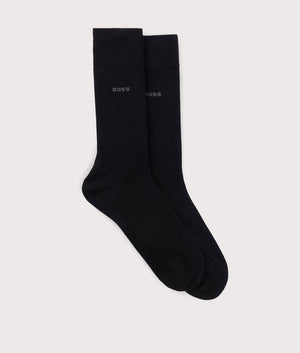 BOSS 2 Pack RS Socks Giftset Bag for Men in Black at EQVVS