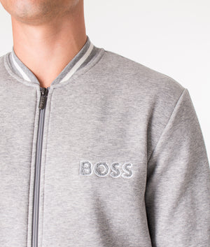 Zip-Through-Contemp-College-J-Sweatshirt-Medium-Grey-BOSS-EQVVS