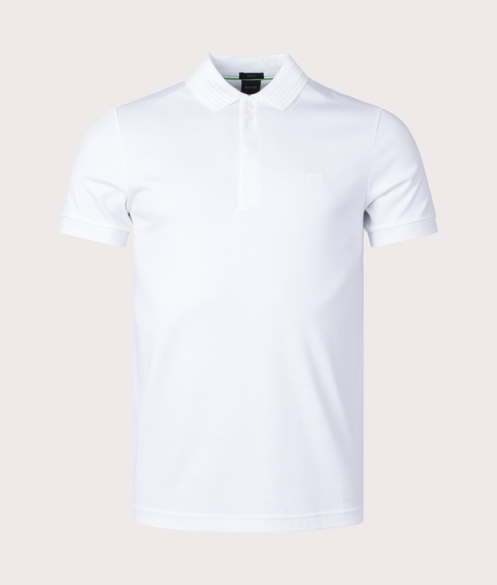 Slim Fit Paule Polo Shirt White | BOSS | EQVVS