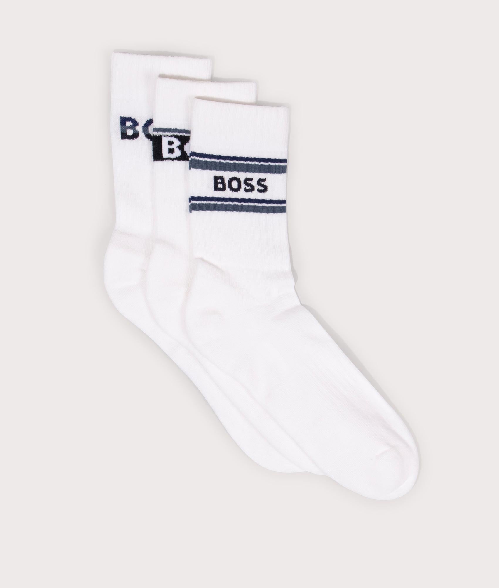 3P Quarter Sock Giftset White | BOSS | EQVVS