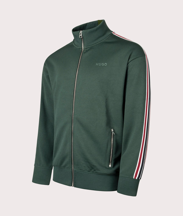 Relaxed Fit Dalpens Track Top Dark Green | HUGO | EQVVS