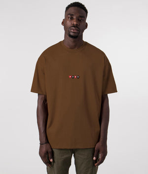 Oversized Dorki T-Shirt Rust/Copper | HUGO | EQVVS