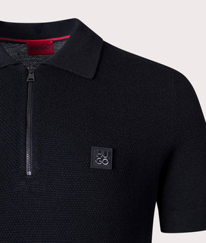 Saston-Zip-Polo-Shirt-Black-HUGO-EQVVS-Detail-Image-EQVVS