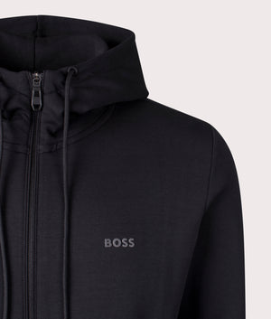 Saggy Hoodie BOSS Black. Shot at EQVVS. Detail shot. 