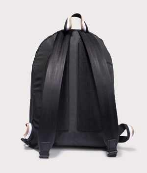 BOSS Catch 3.0 Backpack in Black. At EQVVS Menswear. Front shot