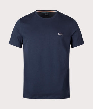 BOSS Mix & Match T-Shirt in Dark Blue for men at EQVVS Front Shot