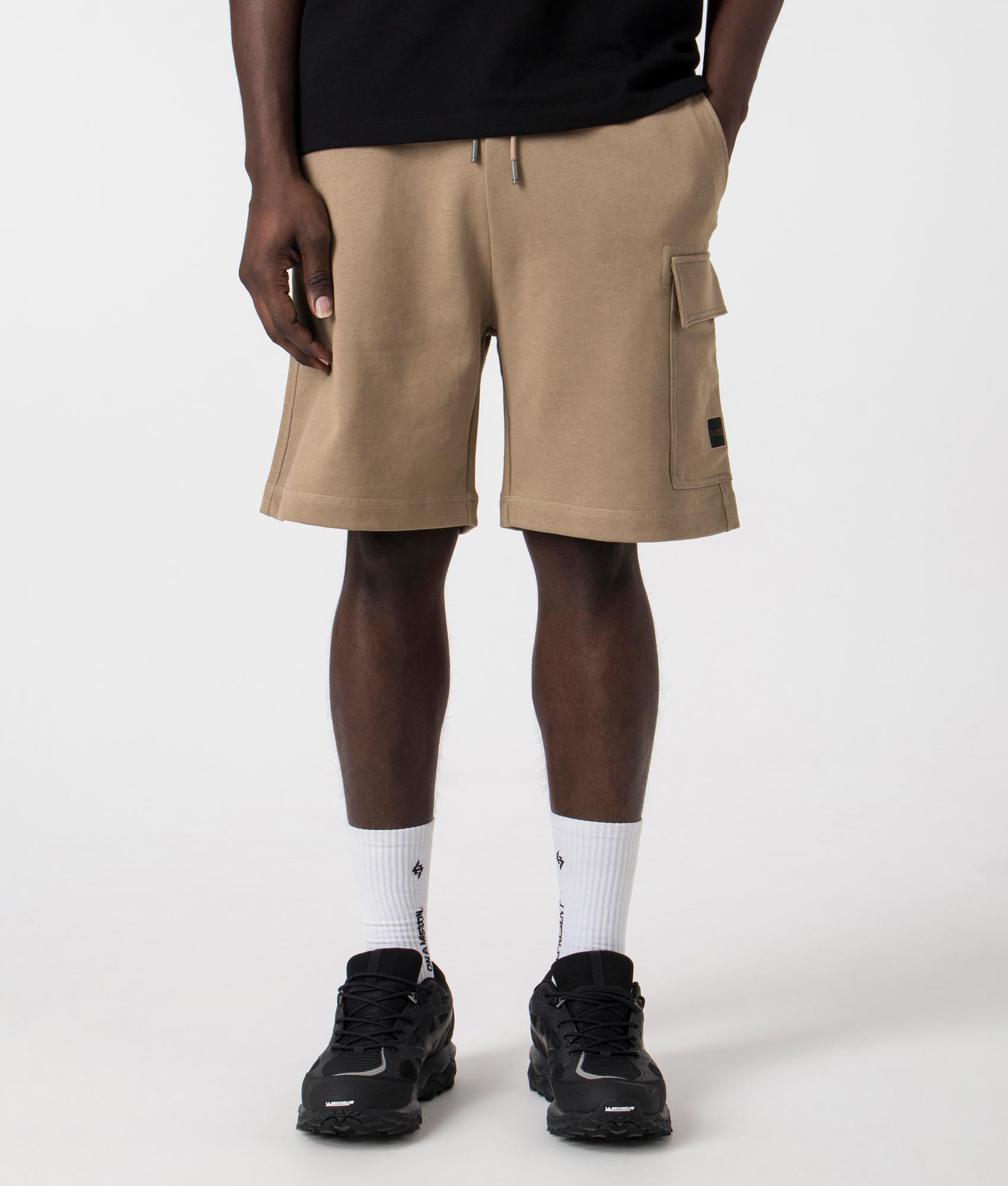 Brown sweat shorts on sale