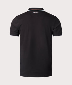 BOSS Paddy Pro Polo Shirt in Back, Cotton rich blend. At EQVVS Menswear. Back shot