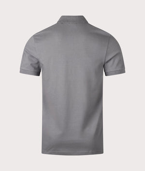 BOSS Slim Fit Passenger Polo Shirt in Dark Grey for Men at EQVVS Back Shot