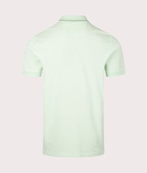 Slim Fit Paule 4 Polo Shirt in Open Green by Boss. EQVVS Back Angle Shot.