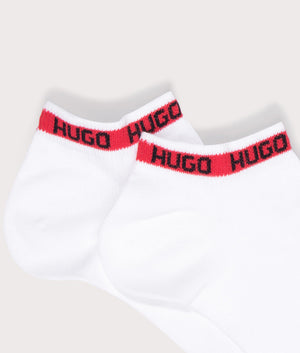 Hugo 2 Pack AS Tape CC Socks in white at EQVVS menswear detail shot