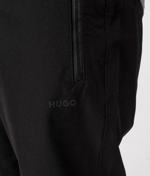 Gendo242 Parachute Pants in Black by HUGO. EQVVS Detail Shot