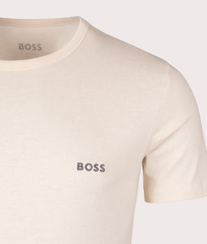 BOSS Mix & Match T-Shirt in beige for Men, 100% Cotton at EQVVS Detail Shot