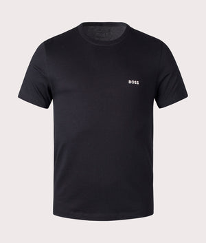 BOSS Mix & Match T-Shirt in Black for Men, 100% Cotton at EQVVS front Shot