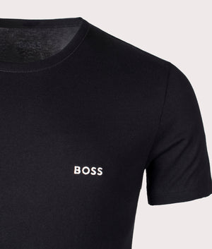 BOSS Mix & Match T-Shirt in Black for Men, 100% Cotton at EQVVS detail Shot