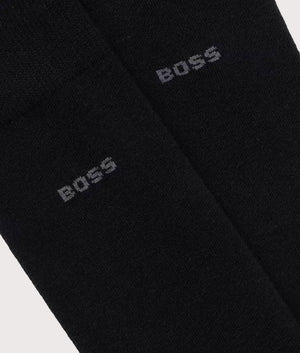 BOSS Two Pack of Crew Cut Socks for Men at EQVVS. Detail Shot