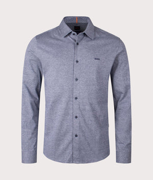 BOSS Mysoft 2 M Shirt in Open Blue for Men at EQVVS Front Shot