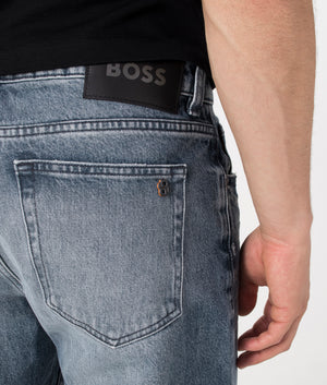 BOSS Troy BO-BF Jeans in Medium Grey at EQVVS Detail BackShot