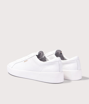 Belwar Tenn lt Trainers in White by BOSS. EQVVS Shot.