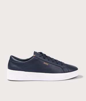 Belwar Tenn lt Trainers in Dark Blue by BOSS. EQVVS Shot.