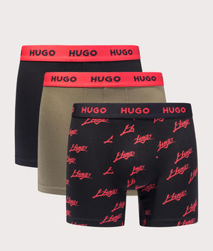 Hugo 3 Pack Power Design Boxers in Open Miscellaneous at EQVVS menswear front shot