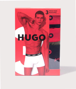 Hugo 3 Pack Power Design Boxers in Open Miscellaneous at EQVVS menswear detail shot