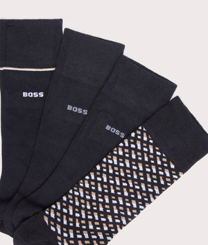 4 Pack RS Monogramed Socks