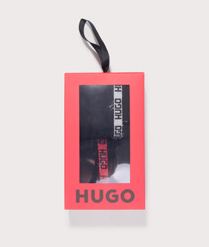 Hugo 2 Pack RS Socks Gift Set in Black at EQVVS menswear box shot