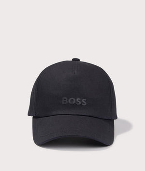 BOSS Fresco Cotton Cap in Black at EQVVS Front Shot