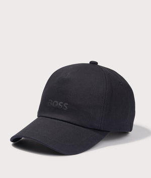 BOSS Fresco Cotton Cap in Black at EQVVS Angle Shot