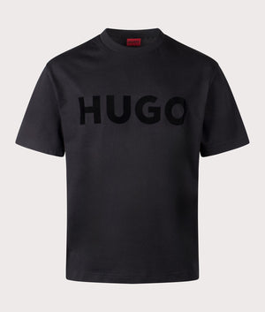 HUGO Oversized Dinkee T-Shirt, 100% cotton at EQVVS. Front shot. 