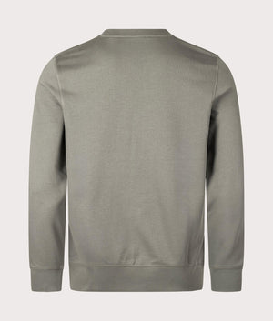 BOSS Relaxed Fit Westart Sweatshirt in Open Grey for Men at EQVVS Back Shot