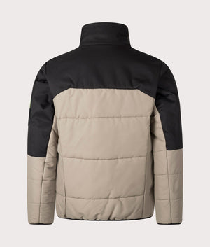 BOSS J Hamar 4 Puffer Jacket in light-pastel and Black, 100% Polyester. Back Shot at EQVVS