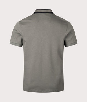 BOSS Paule Polo Shirt in Light Grey fr Men at EQVVS Back Shot