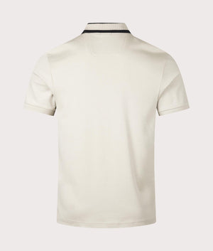 BOSS Paule Polo Shirt in Light Beige 100% Cotton for Men at EQVVS Back Shot